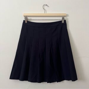 Aritzia Sunday Best Pleated Olive Knee Length Skirt